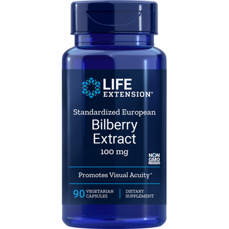 Standardized European Bilberry Extract - 90 vegetarian capsules | Life Extension