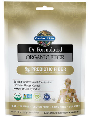 Dr. Formulated Organic Fiber, Unflavored - 192g...