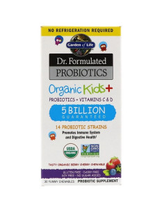 Dr. Formulated Probiotics Organic Kids+ - 30 chewables |...