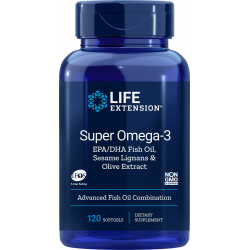 Super Omega-3 EPA/DHA with Sesame Lignans & Olive Extract...