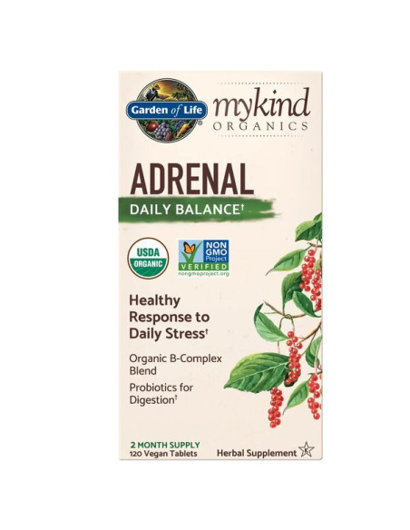 Mykind Adrenal Daily Balance - 120 vegan tablets | Garden of Life