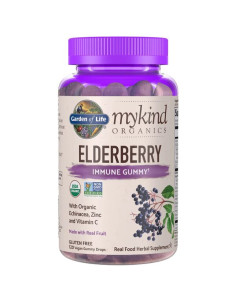 Mykind Elderberry, Real Fruit - 120 vegan gummy drops |...