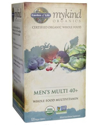 Mykind Organics Men's Multi 40+ - 120 vegan...