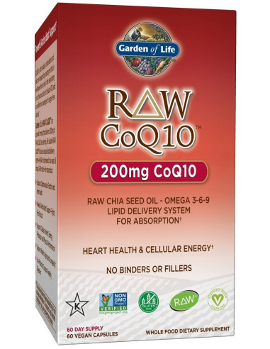 Raw CoQ10, 200mg - 60 vegan caps | Garden of Life