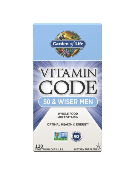 Vitamin Code 50 & Wiser Men - 120 vcaps | Garden of Life