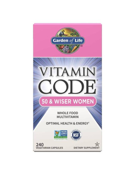 Vitamin Code 50 & Wiser Women - 240 vcaps | Garden of Life