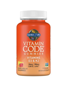 Vitamin Code Gummies Vitamins D3 & K2, Raspberry Lemon -...