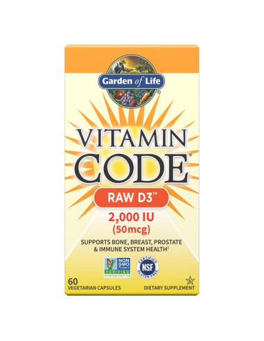 Vitamin Code Raw D3, 2000 IU - 60 vcaps |...