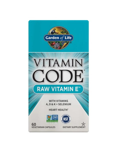 Vitamin Code Raw Vitamin E - 60 vcaps | Garden...