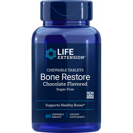 Bone Restore Chocolate, 60 chewable tablets - Life Extension