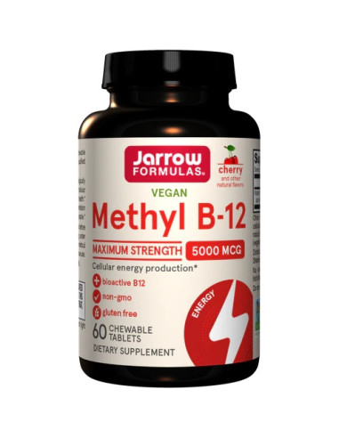 Methyl B-12, 5000mcg (Cherry) - 60 vegan...
