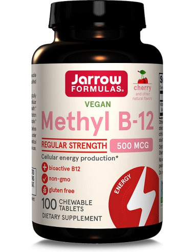Methyl B-12, 500mcg (Cherry) - 100 vegan...