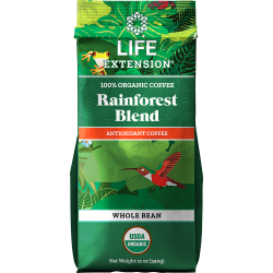 Rainforest Blend Whole Bean Coffee - 340 g | Life Extension