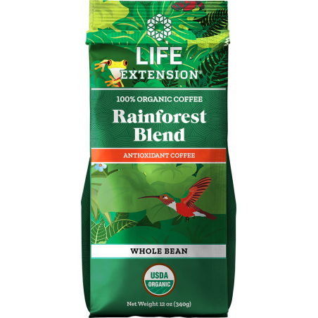 Rainforest Blend Whole Bean Coffee - 340 g | Life Extension