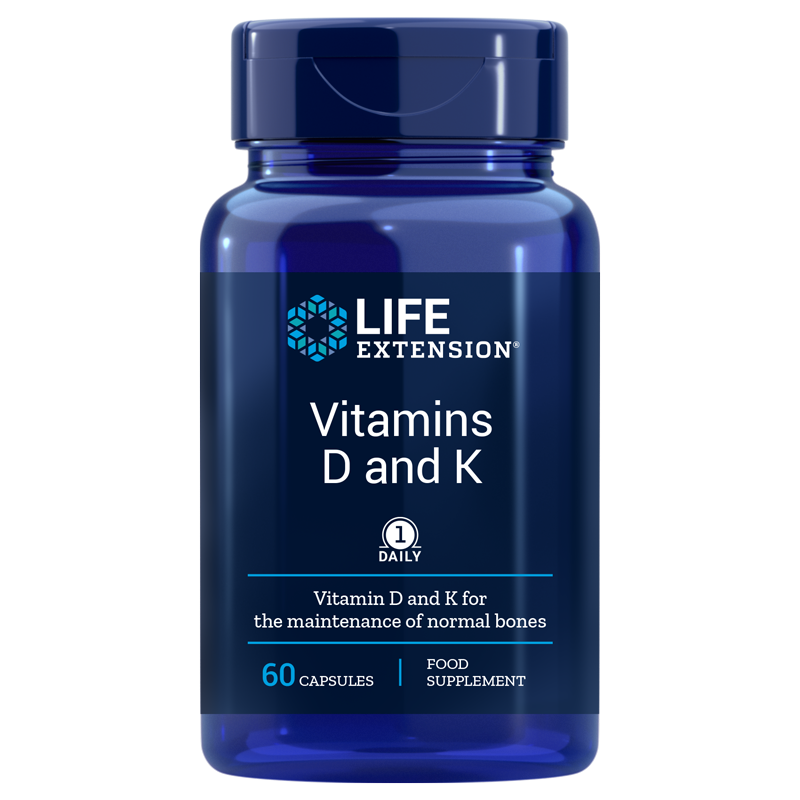 Vitamins D & K, EU - 60 vegetarian capsules |...