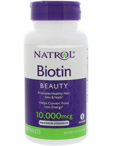 Biotin, 10000mcg - 100 tabs | Natrol