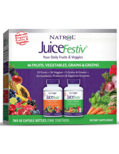 JuiceFestiv, Daily Fruits & Veggies - 60 + 60 caps | Natrol