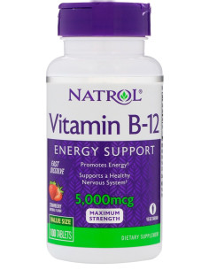 Vitamin B-12 Fast Dissolve, 5000mcg - 100 tabs | Natrol