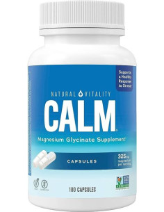 Calm Magnesium Glycinate - 180 caps | Natural Vitality