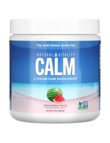 Calm Magnesium Powder, Watermelon - 226g |...