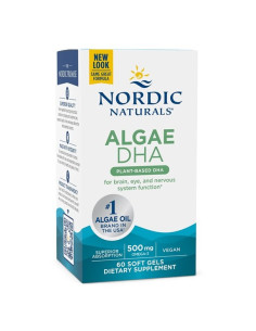 Algae DHA, 500mg - 60 softgels | Nordic Naturals