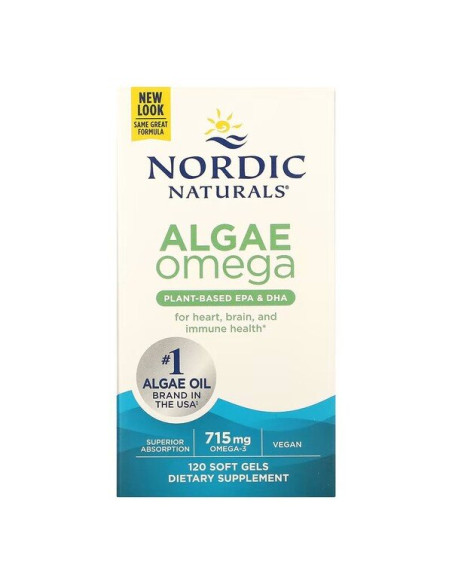 Algae Omega, 715mg Omega 3 - 120 softgels | Nordic Naturals