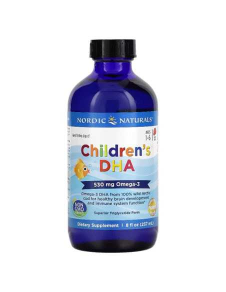 Children's DHA, 530mg Omega-3 Strawberry (EAN 768990027239) - 237 ml. | Nordic Naturals