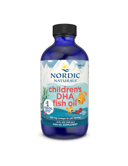 Children's DHA, 530mg Omega-3 Strawberry (EAN 768990891281) - 119 ml. | Nordic Naturals