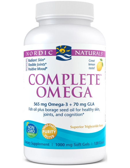 Complete Omega, 565mg Lemon - 120 softgels | Nordic Naturals