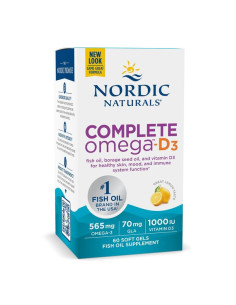 Complete Omega-D3, 565mg Lemon - 120 softgels | Nordic...