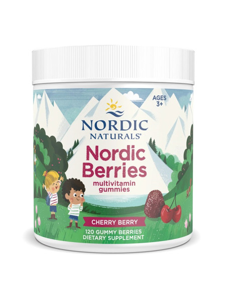 Nordic Berries Multivitamin, Cherry Berry - 120 gummy berries | Nordic Naturals