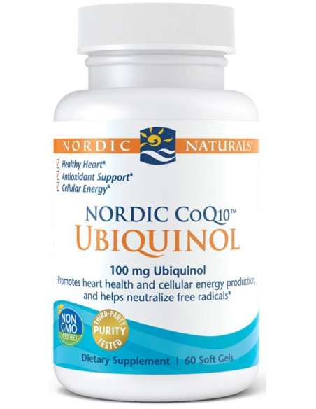 Nordic CoQ10 Ubiquinol, 100mg - 60 softgels | Nordic Naturals