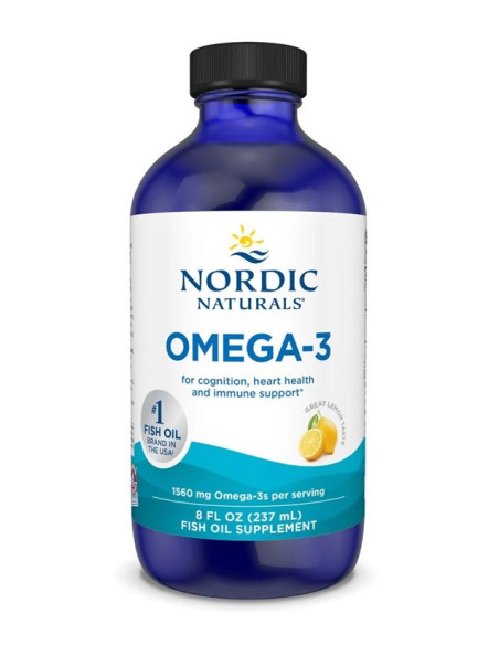 Omega-3, 1560mg Lemon - 237 ml. | Nordic Naturals