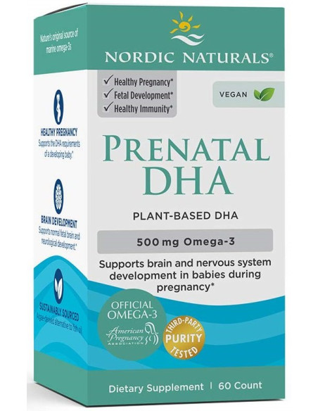 Prenatal DHA Vegan, 500mg - 60 softgels | Nordic Naturals