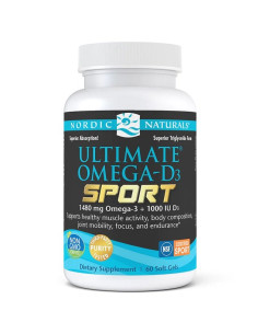 Ultimate Omega-D3 Sport, 1480mg Lemon - 60 softgels |...