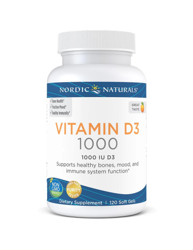 Vitamin D3, 1000 IU Orange - 120 softgels |...