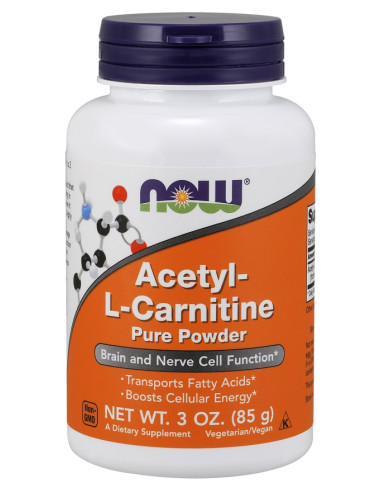Acetyl-L-Carnitine, Pure Powder - 85g | NOW Foods