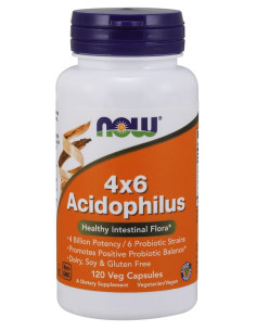 Acidophilus 4X6 - 120 vcaps | NOW Foods