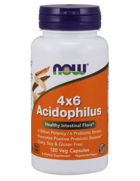 Acidophilus 4X6 - 120 vcaps | NOW Foods