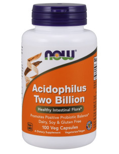 Acidophilus Two Billion - 100 vcaps | NOW Foods