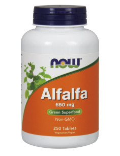 Alfalfa, 650mg - 250 tablets | NOW Foods