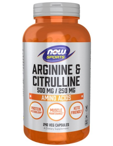 Arginine & Citrulline - 240 vcaps | NOW Foods