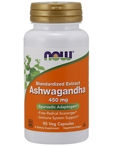 Ashwagandha Extract, 450mg - 90 vcaps | NOW Foods