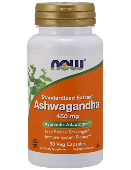 Ashwagandha Extract, 450mg - 90 vcaps | NOW Foods