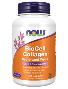 BioCell Collagen Hydrolyzed Type II - 120 caps | NOW Foods