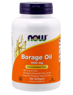 Borage Oil, 1000mg - 120 softgels | NOW Foods