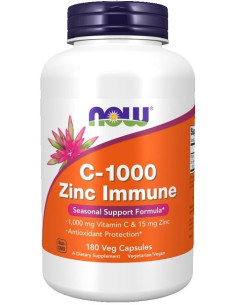 C-1000 Zinc Immune - 180 vcaps | NOW Foods