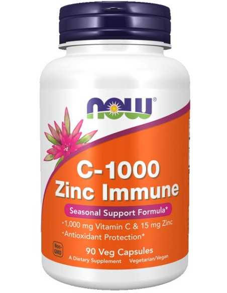 C-1000 Zinc Immune - 90 vcaps | NOW Foods