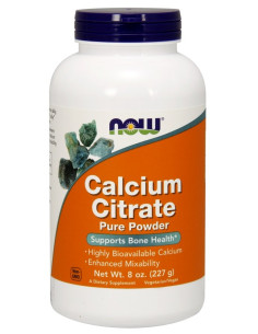 Calcium Citrate Pure Powder - 227g | NOW Foods