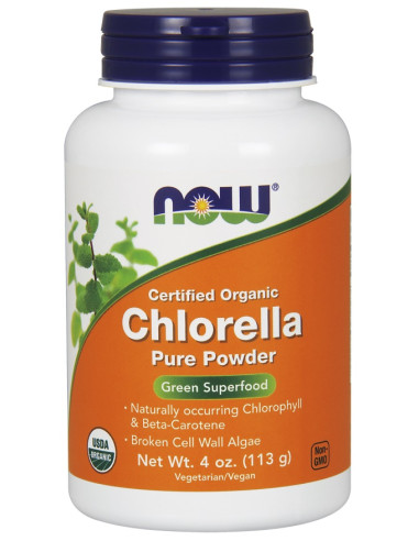 Chlorella, Pure Powder - 113g | NOW Foods